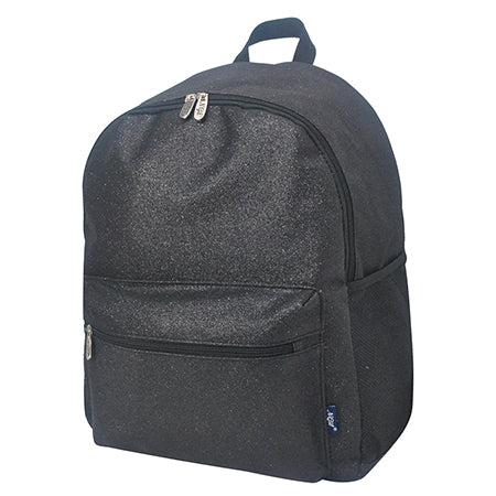 Large Black Glitter Xplosion Backpack  ***Add one name in check out under "Order Special Instructions"