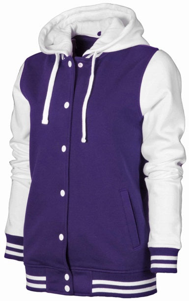 Xplosion Ladies Letterman Jacket with Rhinestone back