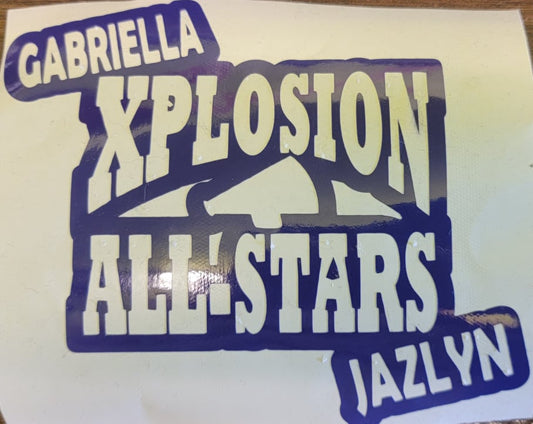 PERSONALIZED WINDOW CLING